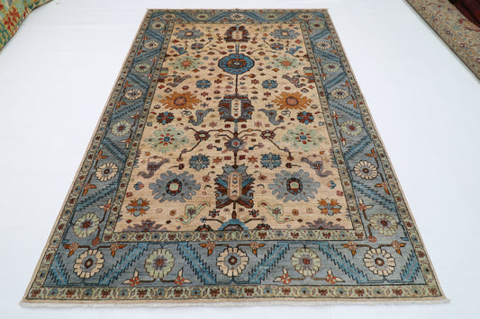 189 x 268 cm | Aryana Creamy Afghan Hand Knotted carpet