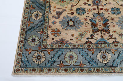 189 x 268 cm | Aryana Creamy Afghan Hand Knotted carpet