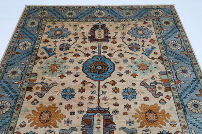 189 x 268 cm | Aryana Creamy Afghan Hand Knotted carpet