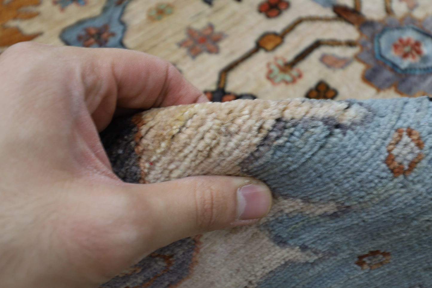 189 x 268 cm | Aryana Creamy Afghan Hand Knotted carpet