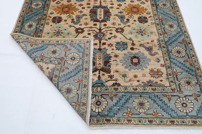 189 x 268 cm | Aryana Creamy Afghan Hand Knotted carpet