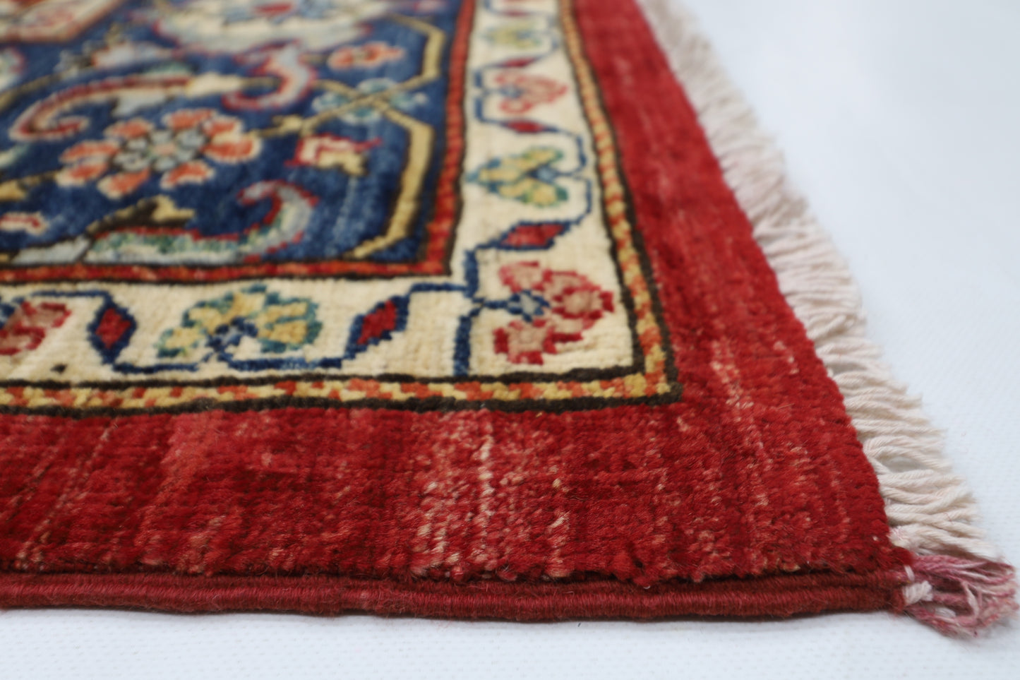 240x 239 cm | Traditional Floral Sqaure Area Rug Afghan Hand Knotted veg Dye Wool carpet
