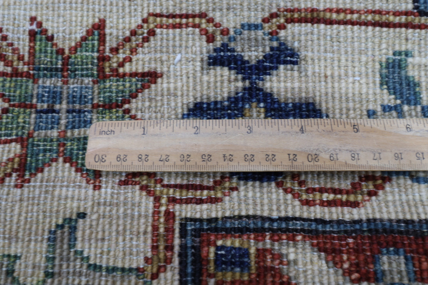 128 x 185 cm | Oriental Blue Area Rug Afghan Hand Knotted Veg Dye Wool carpet