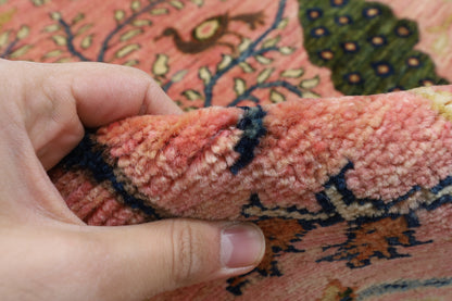 270 x 354 cm | Birds Pink Afghan Veg Dye Wool carpet