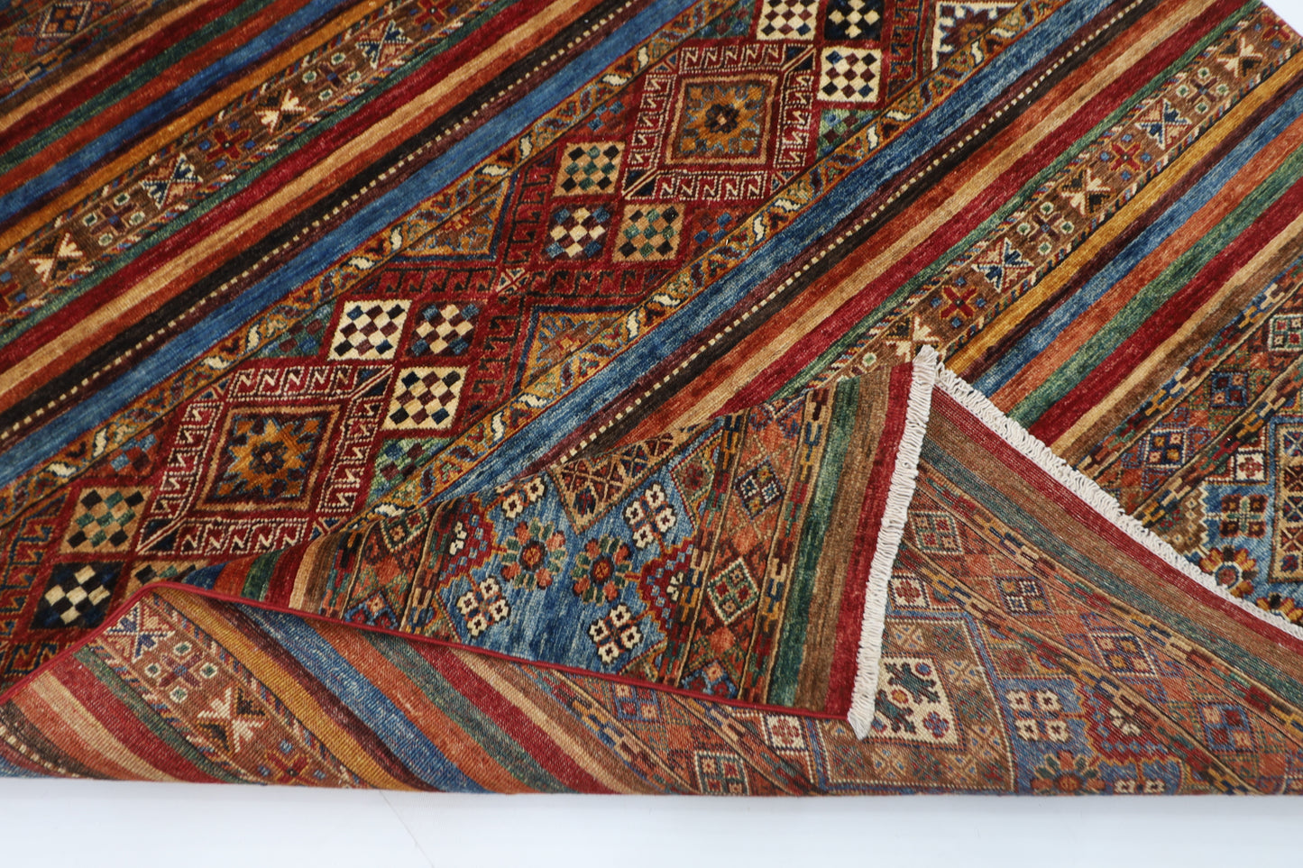 154 x 196 cm | Khorjun Afghan Hand Knotted Carpet