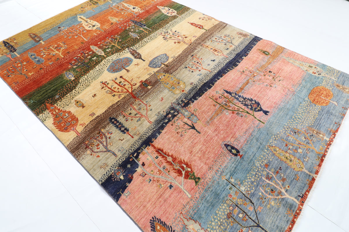 200 x 298 cm | Landscape Afghan Veg Dye Wool carpet