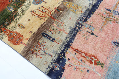 200 x 298 cm | Landscape Afghan Veg Dye Wool carpet