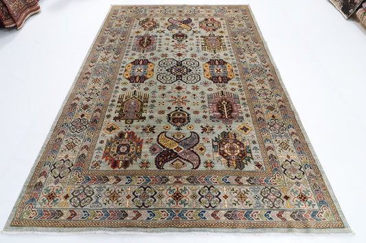 200 x 295 cm | Grey Afghan Veg Dye Wool carpet