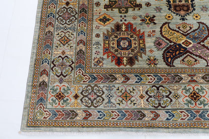 200 x 295 cm | Grey Afghan Veg Dye Wool carpet
