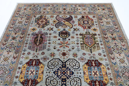 200 x 295 cm | Grey Afghan Veg Dye Wool carpet