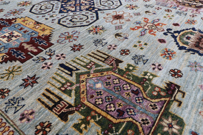200 x 295 cm | Grey Afghan Veg Dye Wool carpet
