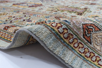 200 x 295 cm | Grey Afghan Veg Dye Wool carpet