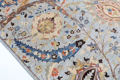 187 x 274 cm | Sickle Leaf Afghan Veg Dye Wool carpet
