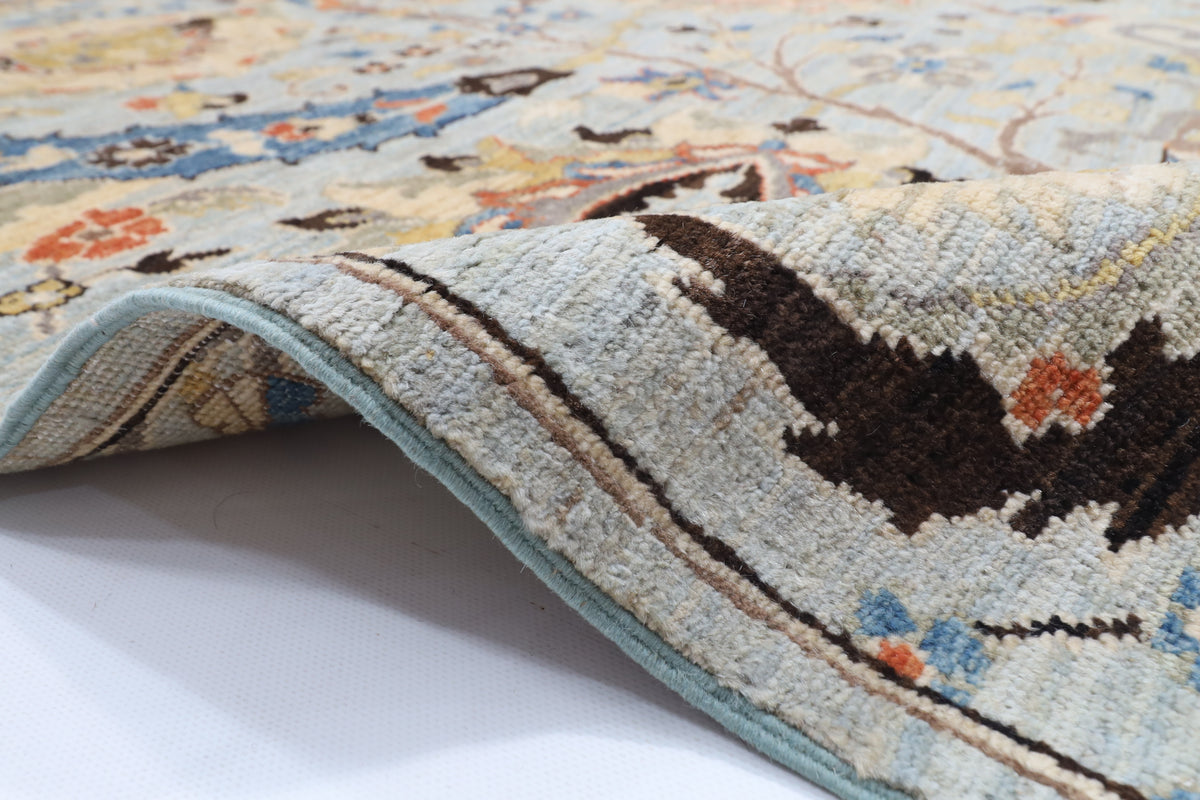 187 x 274 cm | Sickle Leaf Afghan Veg Dye Wool carpet