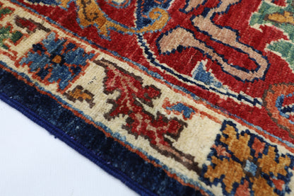 275 x 368 cm | Traditional Bidjar Blue Area Rug Afghan Hand Knotted veg Dye Wool carpet