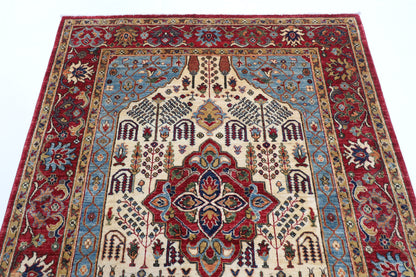 150 x 201 cm | Tribal Afghan Veg Dye Wool carpet