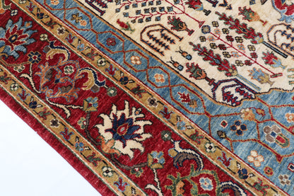 150 x 201 cm | Tribal Afghan Veg Dye Wool carpet