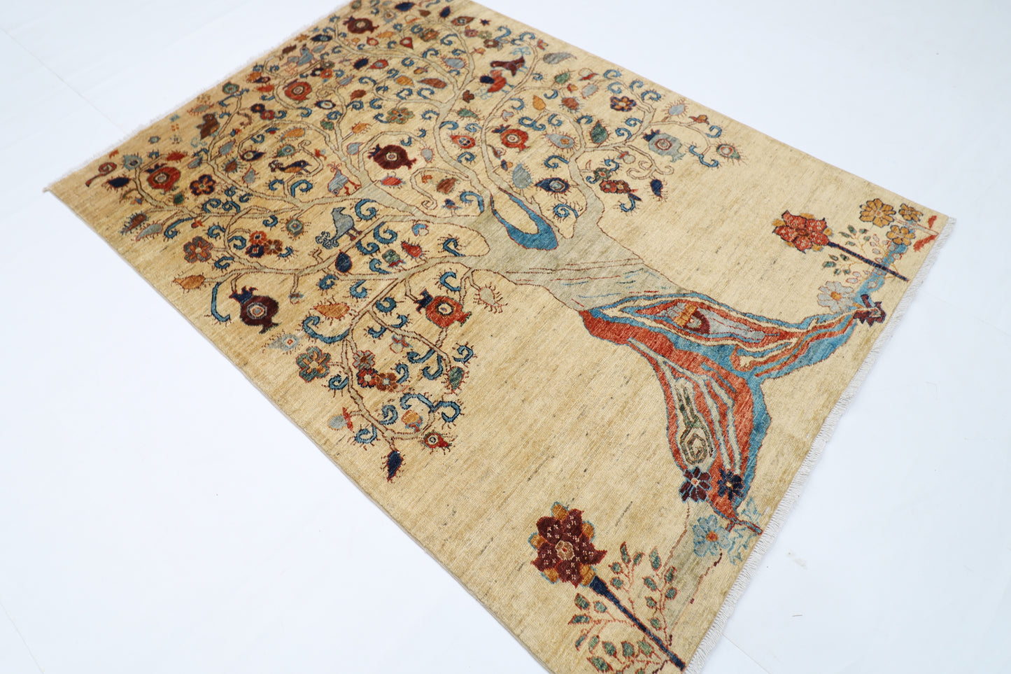152 x 204 cm | Tree Gabbeh Afghan Hand Knotted carpet