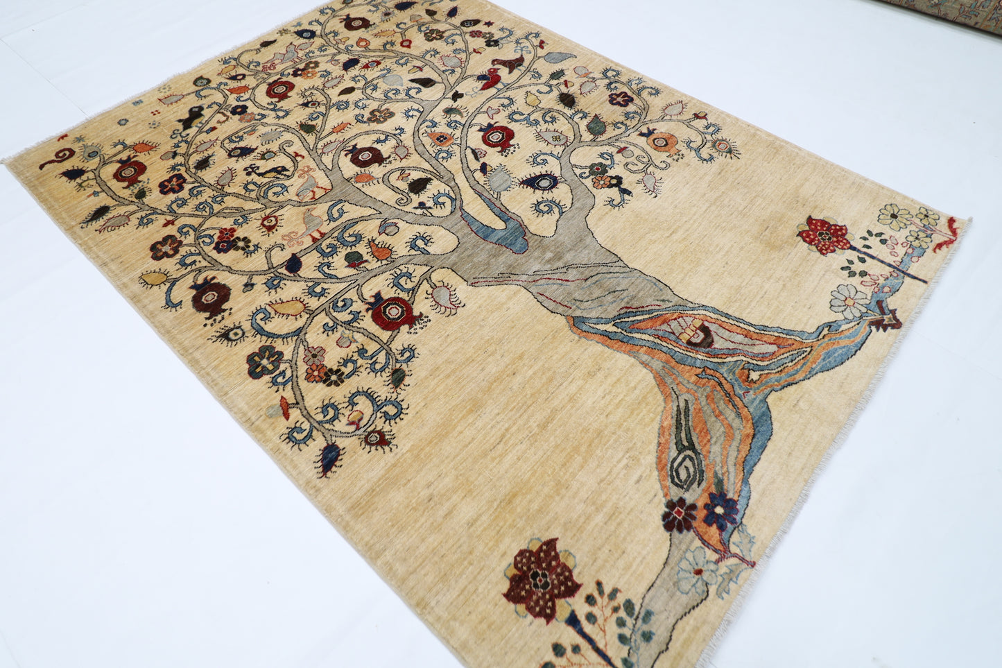 178 x 239 cm | Tree Gabbeh Afghan Hand Knotted carpet