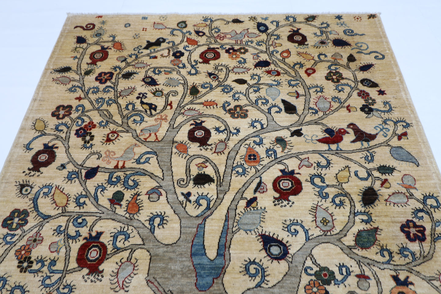 178 x 239 cm | Tree Gabbeh Afghan Hand Knotted carpet