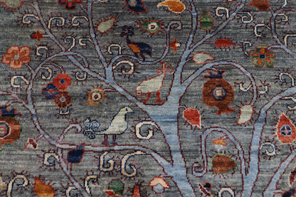 155 x 200 cm | Tree Gabbeh Afghan Hand Knotted carpet