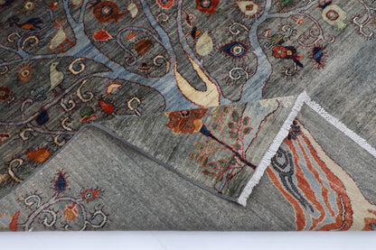 155 x 200 cm | Tree Gabbeh Afghan Hand Knotted carpet