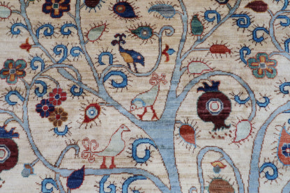 168 x 243 cm | Tree Gabbeh Afghan Hand Knotted carpet