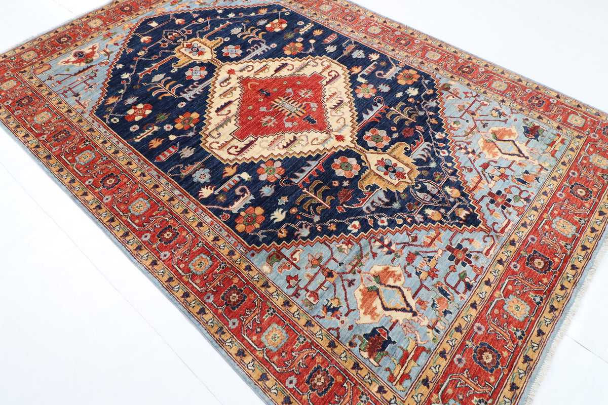197 x 290 cm | Tribal Afghan Veg Dye Wool carpet