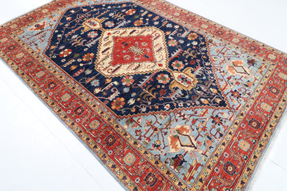 197 x 290 cm | Tribal Afghan Veg Dye Wool carpet