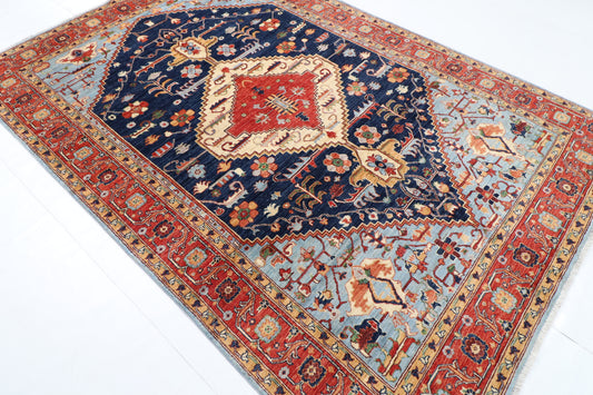 197 x 290 cm | Tribal Afghan Veg Dye Wool carpet