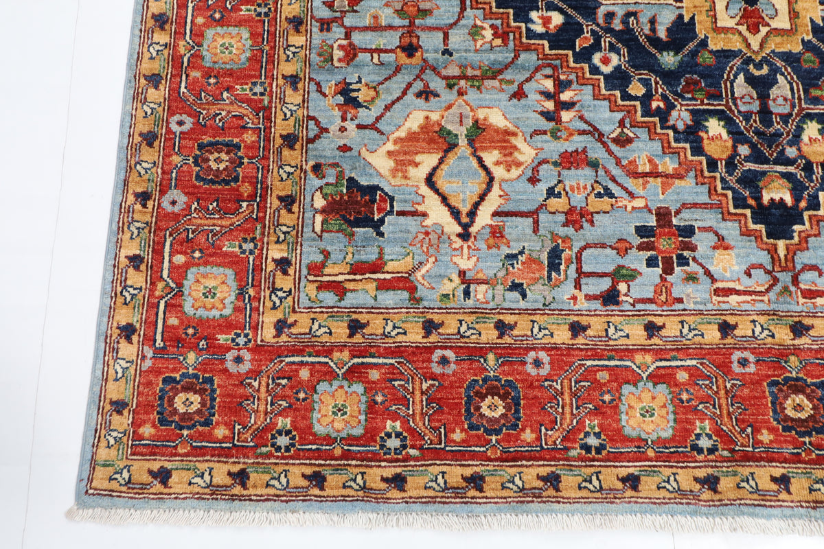197 x 290 cm | Tribal Afghan Veg Dye Wool carpet