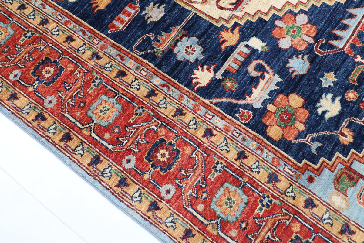 197 x 290 cm | Tribal Afghan Veg Dye Wool carpet