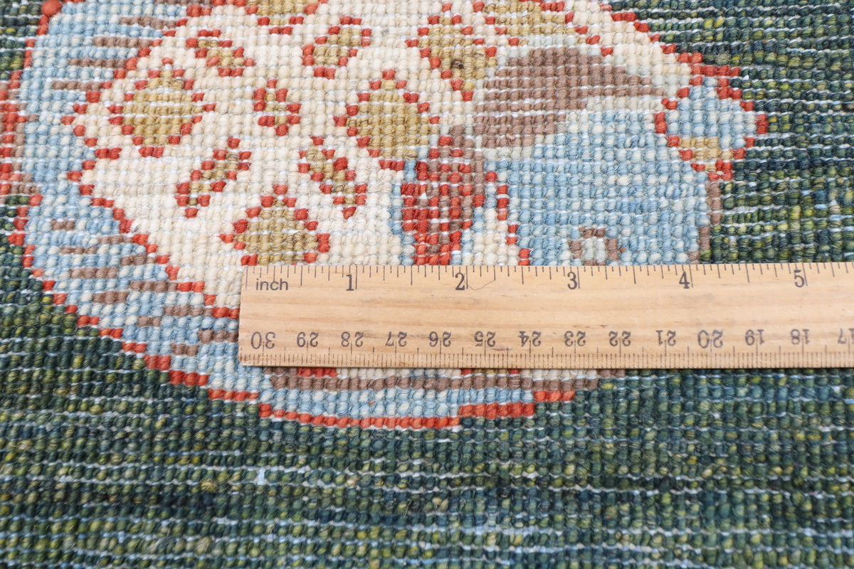 151 x 205 cm | Fish Party Afghan Veg Dye Wool carpet