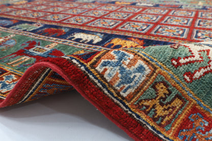 119 x 177 cm | Pazyryk Afghan Veg Dye Wool carpet