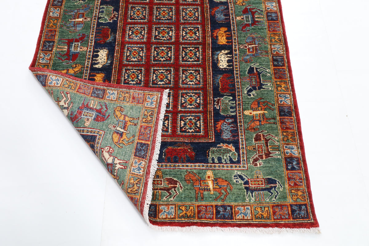 119 x 177 cm | Pazyryk Afghan Veg Dye Wool carpet