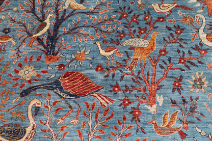 178 x 268 cm | Birds Afghan Veg Dye Wool carpet
