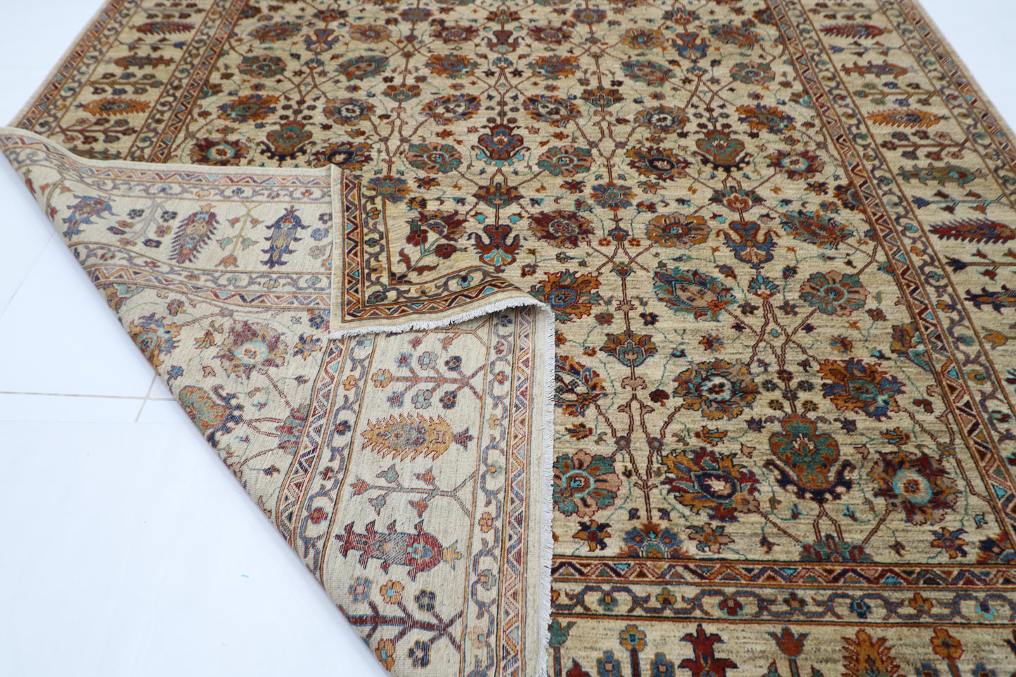 296 x 490 cm | Large Over Size Oriental Afghan Tribal Hand Knotted Wool Carpet
