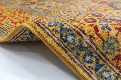 126 x 183 cm | Mamluk Afghan Veg Dye Wool carpet
