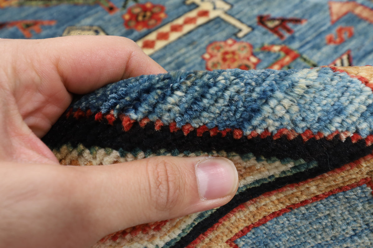 183 x 272 cm | Animal Afghan Veg Dye Wool carpet