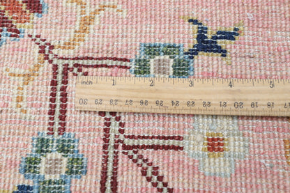 171 x 238 cm | Pink Floral Afghan Veg Dye Wool carpet