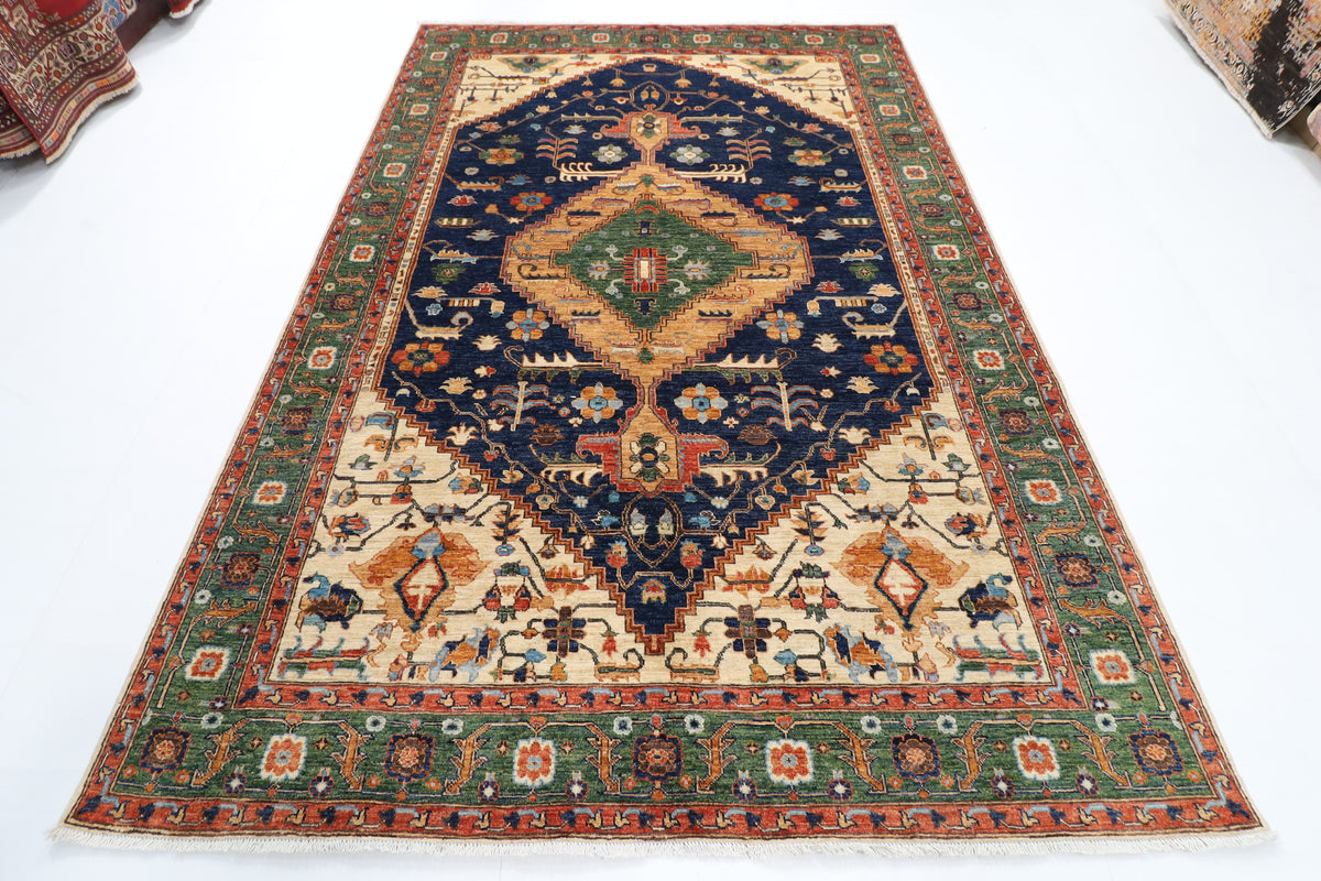 203 x 298 cm | Tribal Afghan Veg Dye Wool carpet
