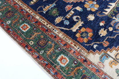 203 x 298 cm | Tribal Afghan Veg Dye Wool carpet