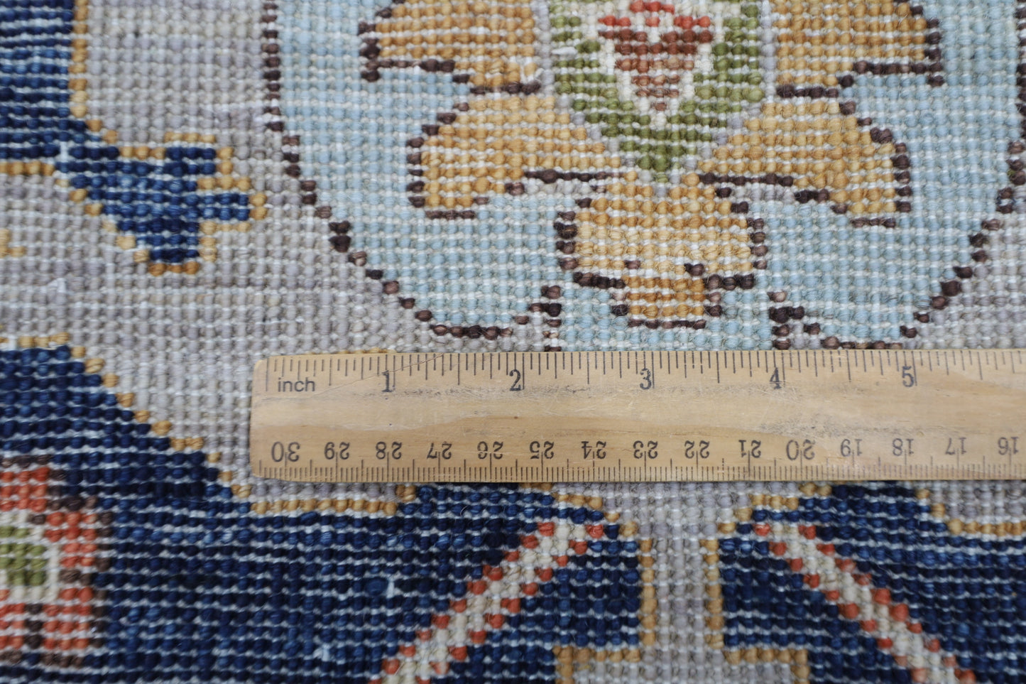 364 x 446 cm | Large Over Size Oriental Floral Gray Afghan Tribal Hand Knotted Wool Carpet