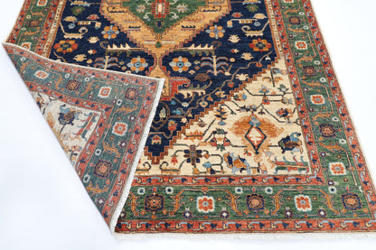 203 x 298 cm | Tribal Afghan Veg Dye Wool carpet