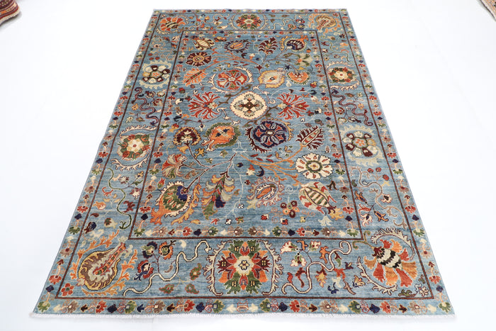 172 x 236 cm | Suzani Afghan Veg Dye Wool carpet