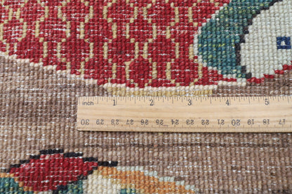 202 x 300 cm | Fish Party Afghan Veg Dye Wool carpet