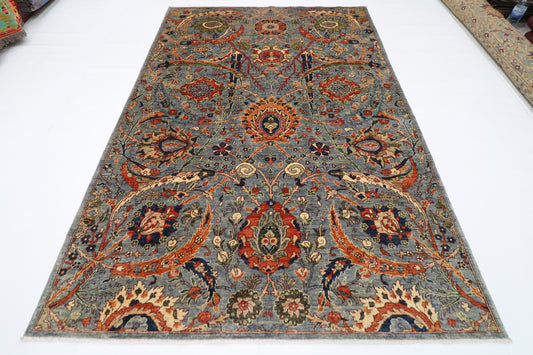 196 x 288 cm | Sickle Leaf Afghan Hand Knotted Carpet