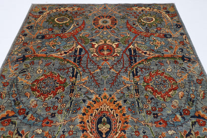 196 x 288 cm | Sickle Leaf Afghan Hand Knotted Carpet