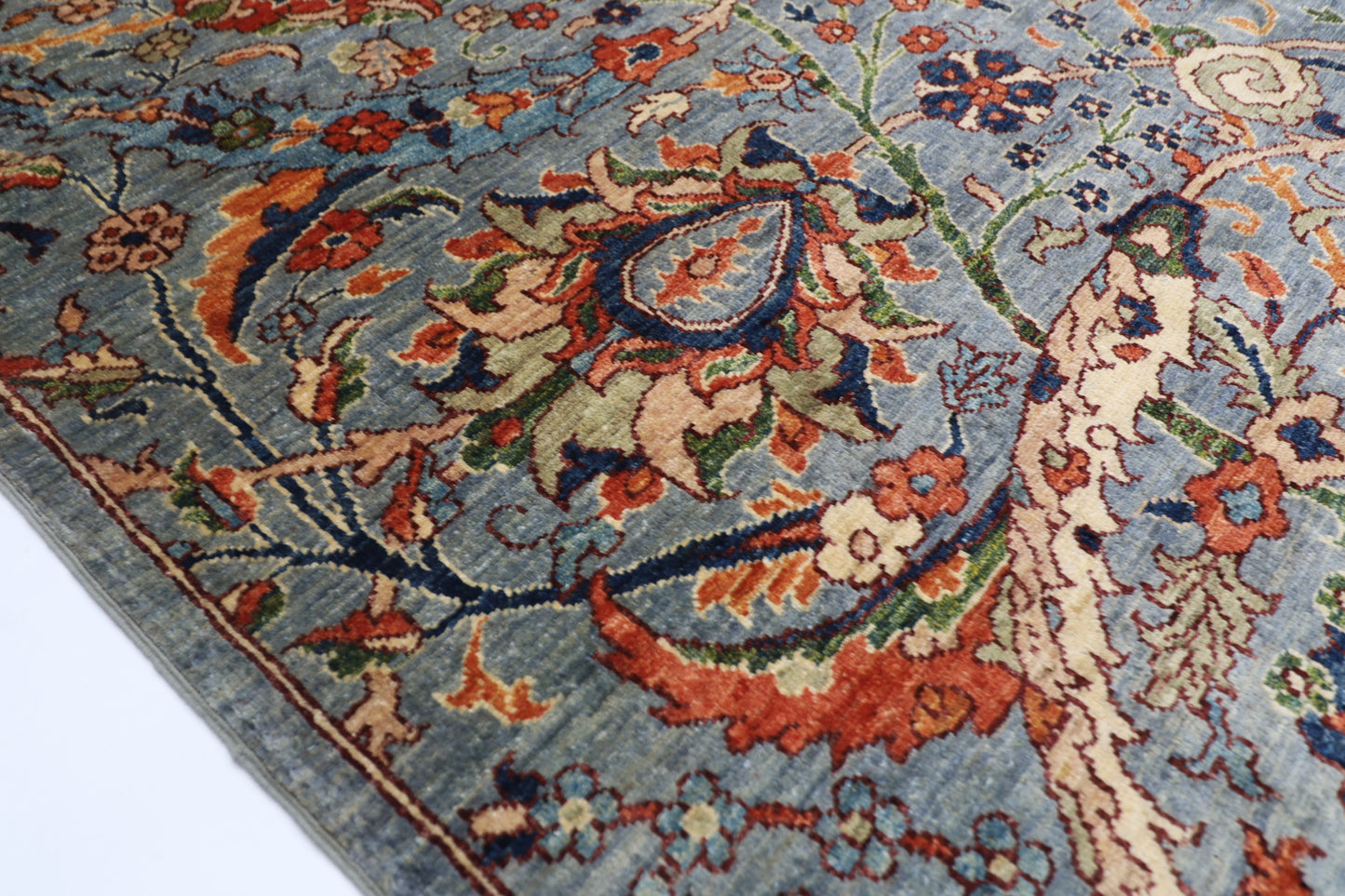 196 x 288 cm | Sickle Leaf Afghan Hand Knotted Carpet