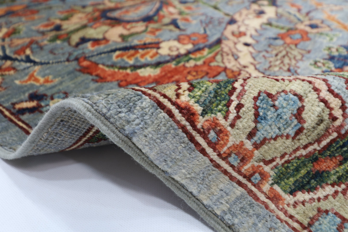 196 x 288 cm | Sickle Leaf Afghan Hand Knotted Carpet